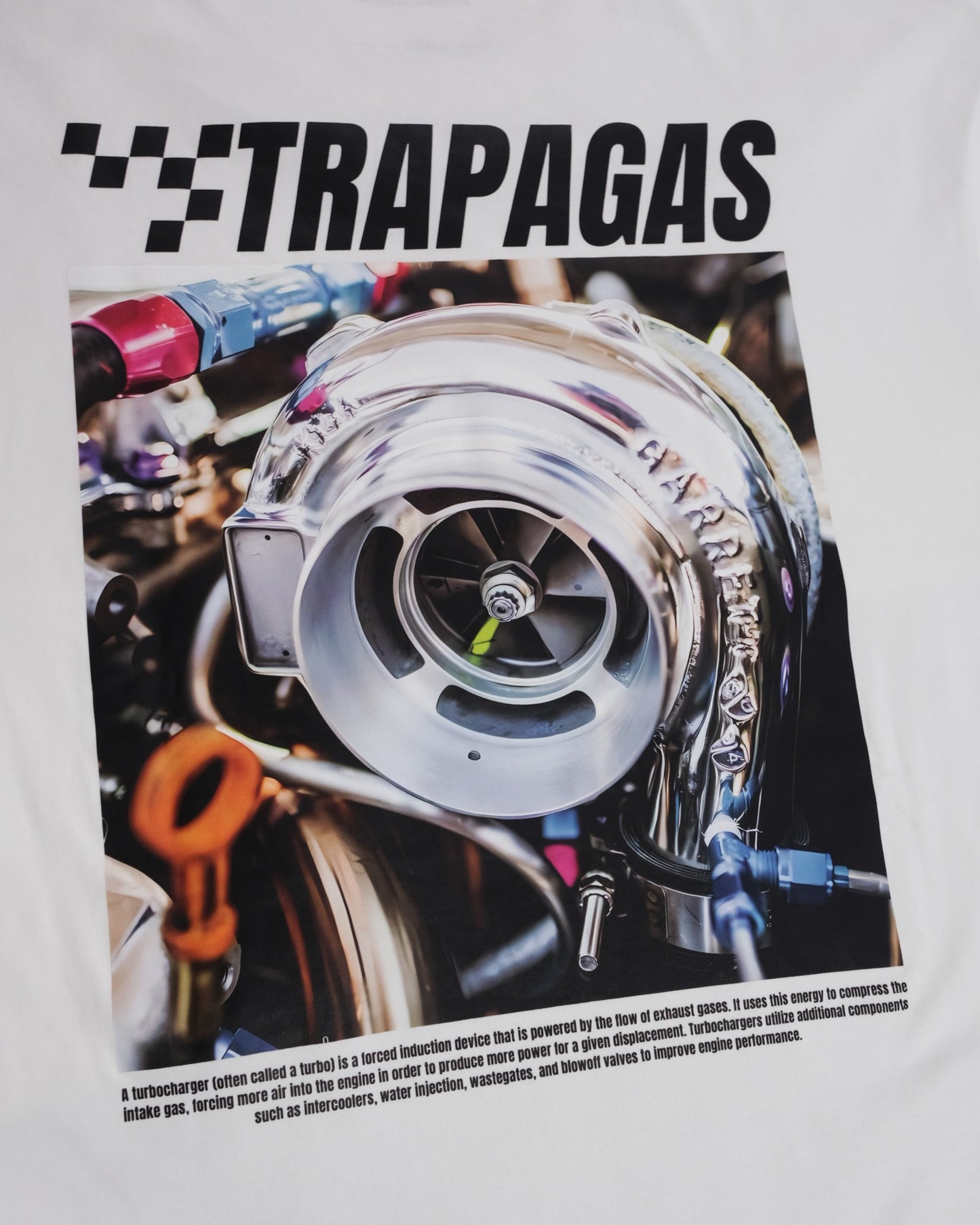 Turbocharger Tee - White